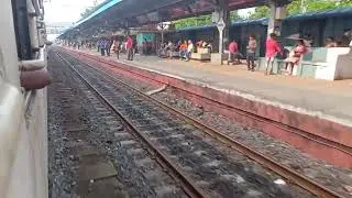 Howrah Azimgunj Passenger Crossing Bally and changing Track junction for main and chord line