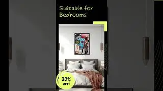Ready-to-Hang Wonders: Elevate Home Decor Effortlessly! #interiordesign #wallart #digitalart