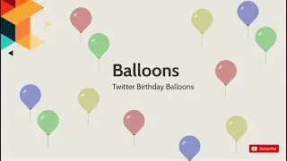 Twitter Like Colorful Birthday Balloons (no image)