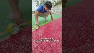 Let&rsquo;s DIY a unique backyard basketball court with polypropylene sports interlocking flooring!