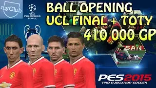 PES 2015 myClub 410K GP BALL OPENING  (Messi Ronaldo Robben)