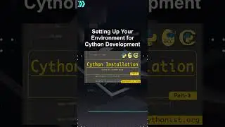 Setting Up Your Environment for Cython Development #ai #artificialintelligence #machinelearning