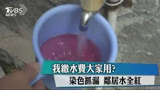 我繳水費大家用？　染色抓漏　鄰居水全紅