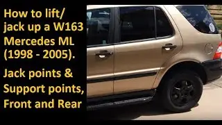 Mercedes Benz W163 Lift Points, How to Jack Up ML350 ML500 ML320 ML430 ('98 - '05)