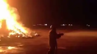 RAW VIDEO: Haystack fire burns near Heber