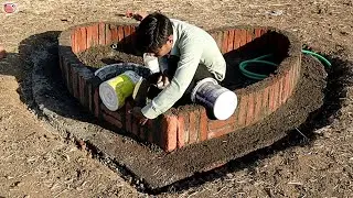 Heart shape fountain - Home garden decoration #fun #hacks #home #diy