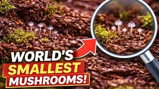 World&rsquo;s Smallest Mushrooms Found in the Forest 🌱 | Tiny Wild Fungi Up Close