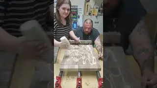 me and my daughter built this huge walnut endgrain butcherblock 18
