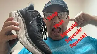 Stop your Walk/Running Shoes from Squeaking including Hoka's 