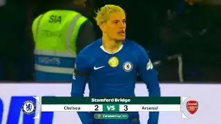 CHELSEA FC VS ARSENAL | EFL CUP SEMIFINAL | BEN WHITE & GARNACHO GOAL | FANSCAM 