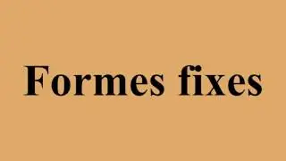 Formes fixes