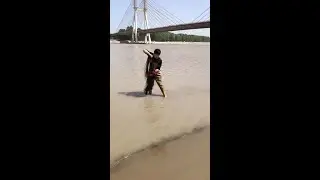 FISHING VIDEO 🐡🐠 I took it by accident by the river, and I like it if I played it when I was a ki