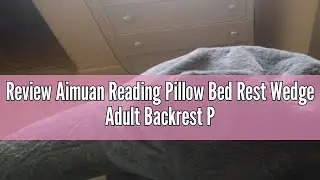 Review Aimuan Reading Pillow Bed Rest Wedge Adult Backrest Pillow with Arms Sitting in Bed Cushion I