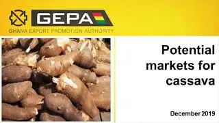 Potential Markets for Cassava from Ghana