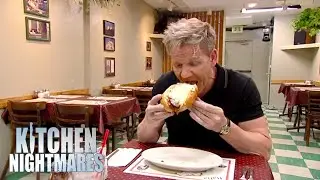 Gordon Has No Idea How To Eat MASSIVE Meatball Sub | Kitchen Nightmares