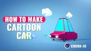 How to make Cartoon Car - Speed Modeling - Cinema 4D