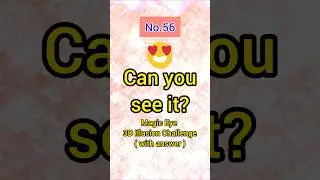 Can you see it⁉️ Only Pros can see it❗Magic eye 3D illusion challenge❗stereogram No.56
