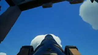 EPIC cannon shot!  Landed on the rowboat. Sea of Thieves!