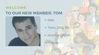 Welcome Tom I OutSpoken Voices