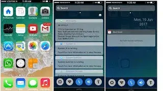 Change your Android into ios with animation and notification bar. 2017