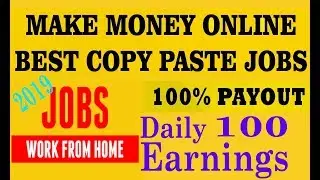 New Copy paste job 2019|New job without investment|Unlimited earning without investment|