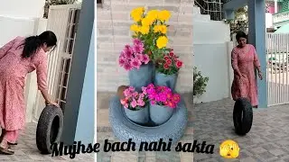 Easiest garden decor DIY | best out of waste 