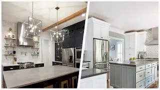 75 Kitchen With Subway Tile Backsplash And Gray Countertops Design Ideas You'll Love 🟡