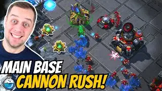 Cannon Rushed right IN HIS FACE! | Cannon Rush in Grandmaster #102 StarCraft 2