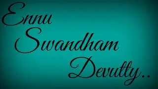 Ennu Swandham Devutty| My Introduction|New Youtube Channel