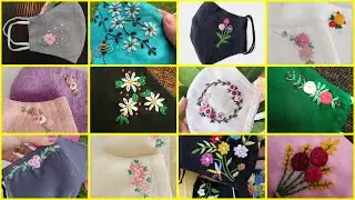 Diy facemask embroidery for corona virus protection /25+ Bery easy 5 minutes mask embroidery designs