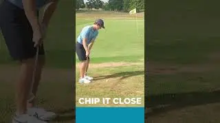 Chip it CLOSE! #shorts #golfshorts #golf