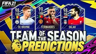 FIFA 21 | PREMIER LEAGUE TOTS PREDICTIONS | EPL TEAM OF THE SEASON | SALAH, KDB & FERNANDES FUT 21