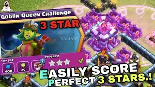 Goblin Queen Challenge COC | Easily 3 star goblin Queen attack | Clash of Clans | #clashofclans