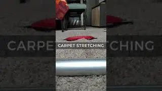 Stretching Carpet With Large Wrinkles In It #shorts