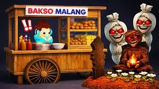 BOCIL NEKAD JUALAN BAKSO MALANG PAKAI PESUGIHAN KUBURAN POCING 💀💀💀