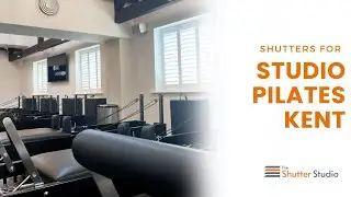 Bespoke shutters for Studio Pilates Kent