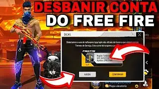 COMO DESBANIR CONTA ATUALIZADO DO FREE FIRE PELO CELULAR OU EMULADOR RECUPERE DO BAN PERMANENTE