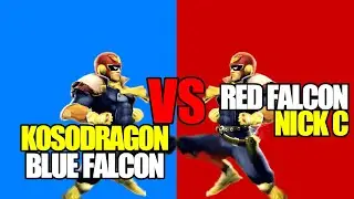SSBU - Kosodragon (Blue Captain Falcon) vs Nick C (Red Captain Falcon)