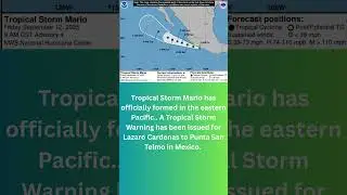Say Hello to Tropical Storm Mario!