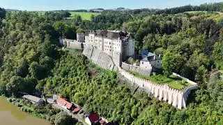 Hrad Český Šternberk Zamek Český Šternberk Perła Posázaví Castle (The Czech Republic) Drone 4K
