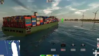 European Ship Simulator - Docking a Container Ship in the Port of Rotterdam (Complete)