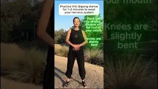 TRY THIS QIGONG STANCE TO RESET YOUR NERVOUS SYSTEM  #tcm #holisticmedicine #qigong #relax
