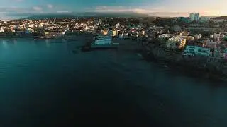 Aerial view - Praia da Azarujinha e Praia da Po&ccedil;a - Drone Footage