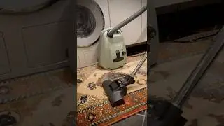 Sebo Airbelt K1 Pastel Mint cylinder vacuum - carpet pickup demo