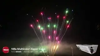 MS530S 105s Multicolor Zipper Cake - 500 Gram Colorful Z Firework - '76 Show Series