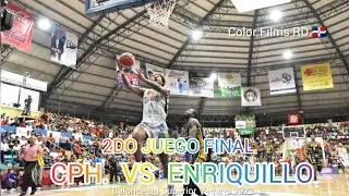 2do Juego CPH VS ENRIQUILLO FINAL BALONCESTO SUPERIOR VEGANO 2022 #baloncesto  #basket #rd