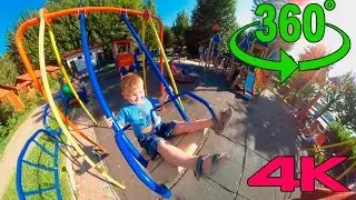 360 video СУПЕР Детская площадка | VLOG Kids Playground Fun Play Place