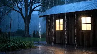 Night Rainstorm & Thunder Ambience &ndash; Deep Sleep in 5 Minutes