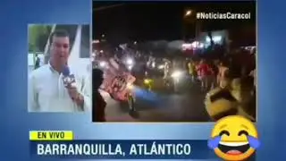 Hinchas del Junior salen a celebrar falsa estrella fugaz