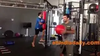 Yuvraj Singh and Zaheer Khan Training at France - Part 1